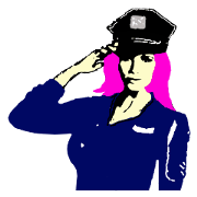 Cool policewoman's