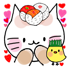 Sushi headdress Nina cat