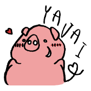 pig sticker -STOMP-