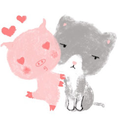 Little pig and Grey