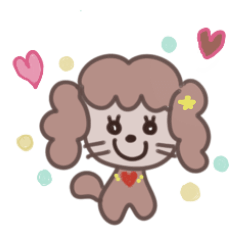 Lovely poodle Moca cutie daily greeting