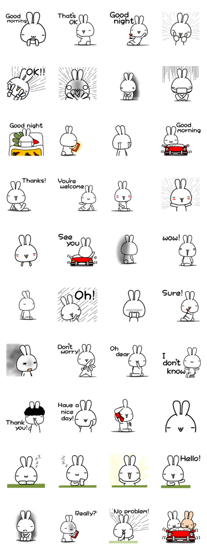 THE RABBIT STICKER 4