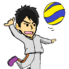 soft volleyball Sticker