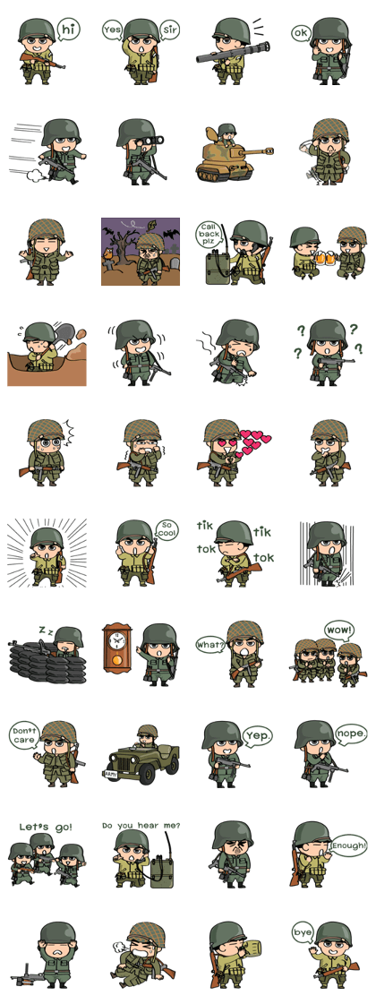 Soldiers in arm