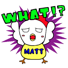 Matt's sticker - Cute lovely chicken