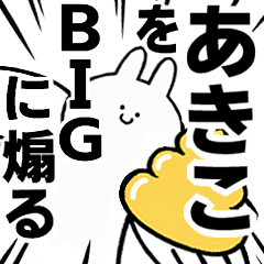 【あきこ】に送る！BIGな煽りスタンプ