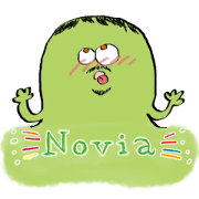 hair story novia's Sticker
