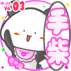 Panda's name sticker MY080720N18