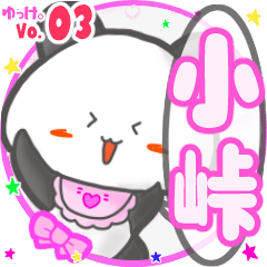 Panda's name sticker MY090720N22