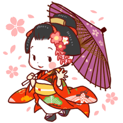 Maiko in Kyoto u2013 LINE stickers  LINE STORE
