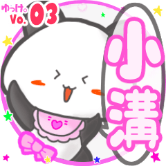 Panda's name sticker MY090720N13