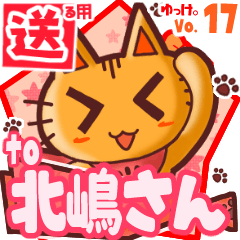 Cute cat's name sticker2 MY090720N21