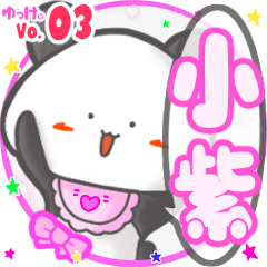 Panda's name sticker MY090720N16