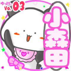Panda's name sticker MY090720N17