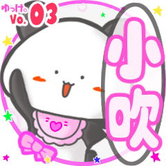 Panda's name sticker MY090720N18