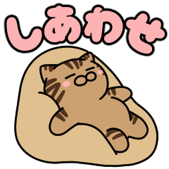Stay home of Yamatocat(Brown tabby cat)