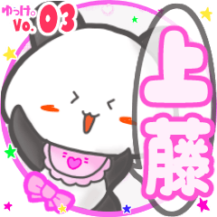 Panda's name sticker MY100720N12