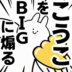 【こうこ】に送る！BIGな煽りスタンプ