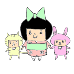Kokeshi dolls and his friends