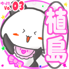 Panda's name sticker MY100720N24