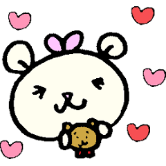 cream colored bear ru-chan