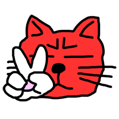 Red Cat in a bad mood 2 <Simple>
