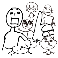 Scribble guy and his Friends