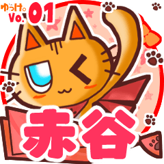 Cute cat's name sticker MY110720N01