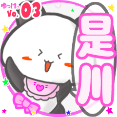 Panda's name sticker MY110720N30