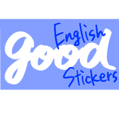 Cool English stickers blue ver.