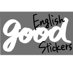 Cool English stickers gray ver.