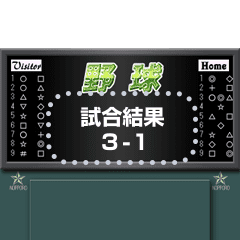 野球のスコアボード メッセージ Line スタンプ Line Store 野球のスコアボード メッセージ Line スタンプ Line Store