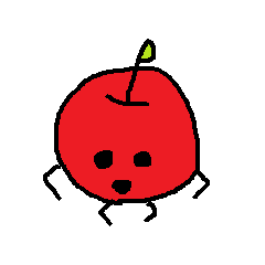 Mysterious apple sticker