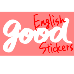 Cool English stickers pink ver.