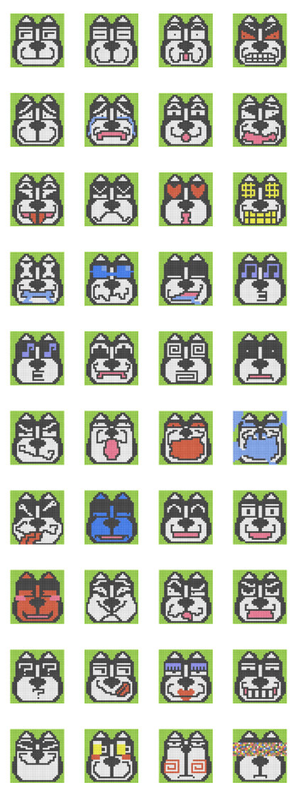 8-bit pixel french bulldog