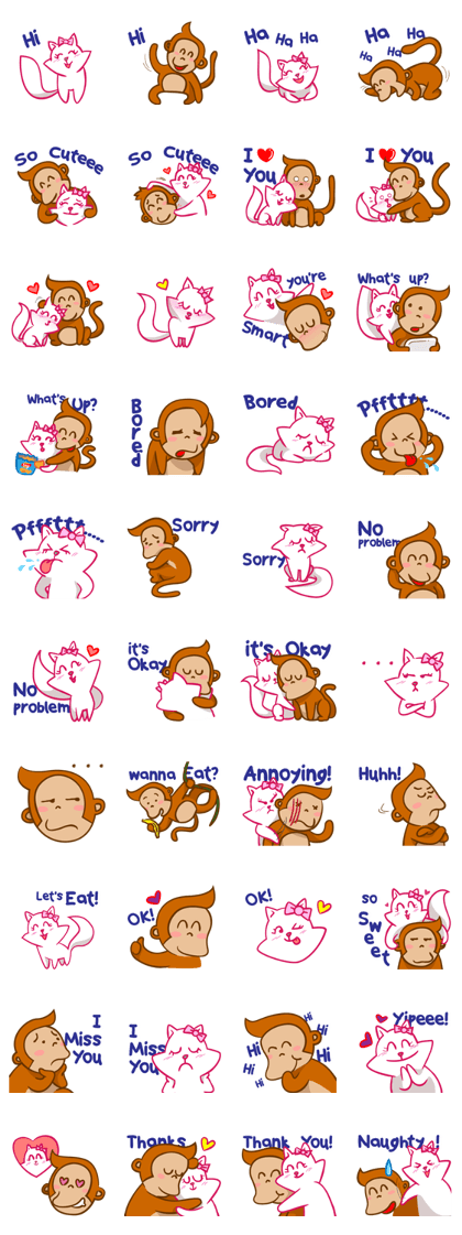 Monkey and Cat Story