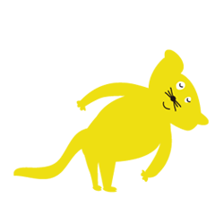 yellowcat Sticker
