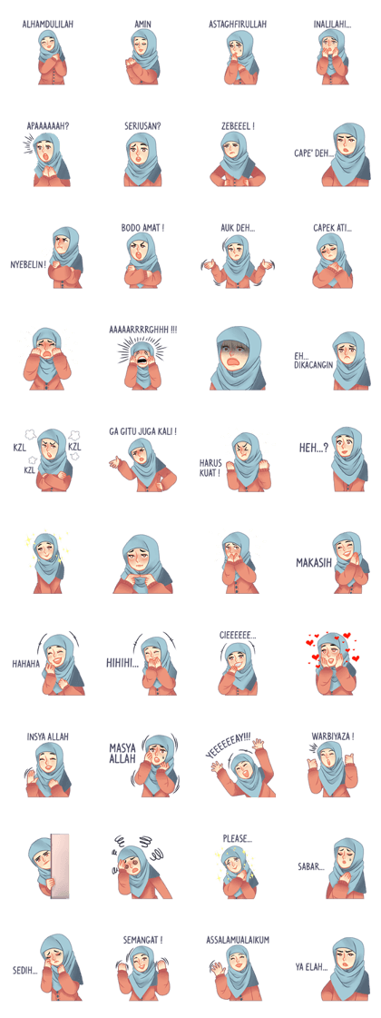 Expressive Hijab Girl