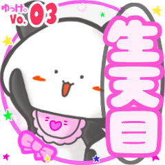 Panda's name sticker MY120720N15