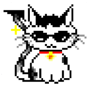 Nostalgic happy cat
