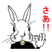 A little gloomy rabbit man