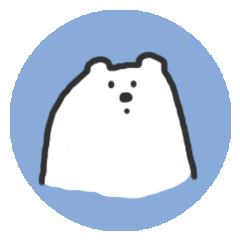 Polar Bear round Sticker