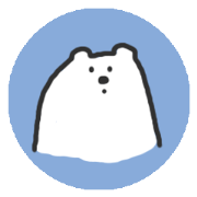 Polar Bear round Sticker