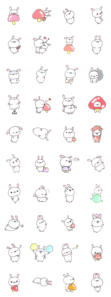 Cute child rabbit