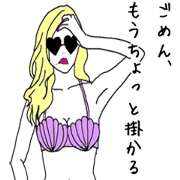 girl&bikini Sticker ~work~