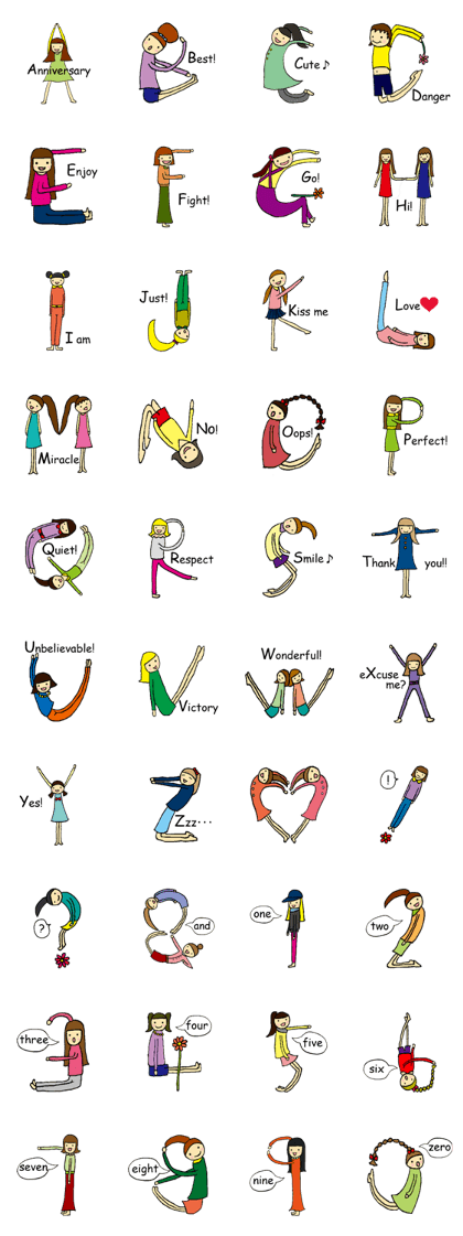 Alphabet girls