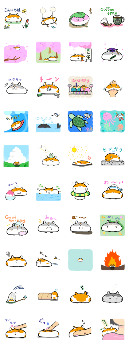 It is too fat hamster spring and summer