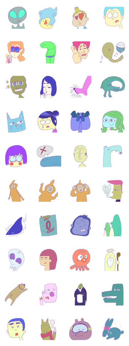kawaii good luck sticker