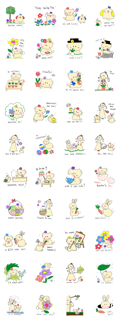 Dinkyneko & Friends #4 _Spring & Easter