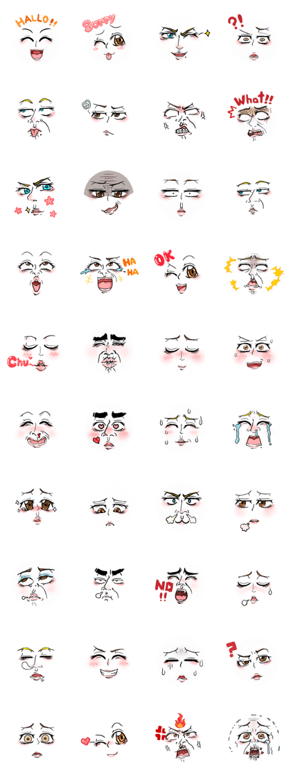 Many kinds of expression !